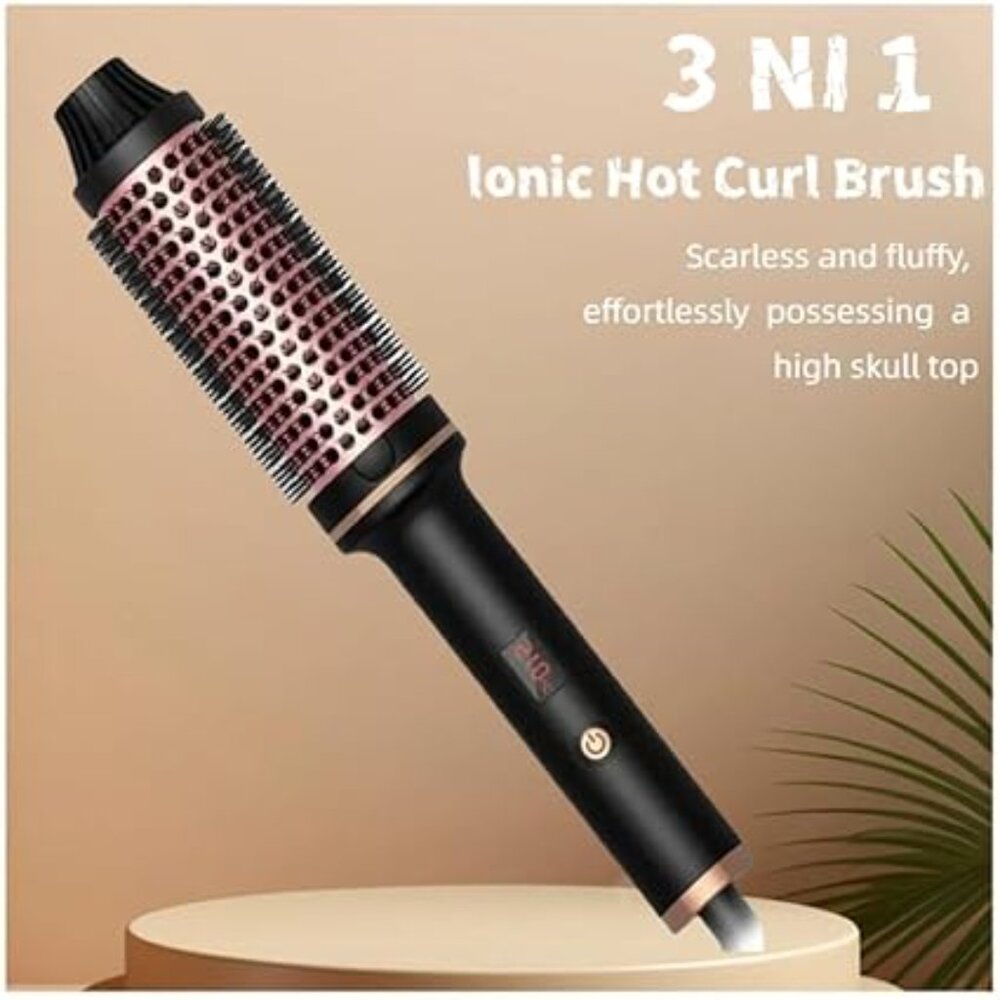 Beauty Thermal Brush 3-in-1 Pro Negative Ion Two PTC Heaters Thermal Brush - Picture 2 of 8